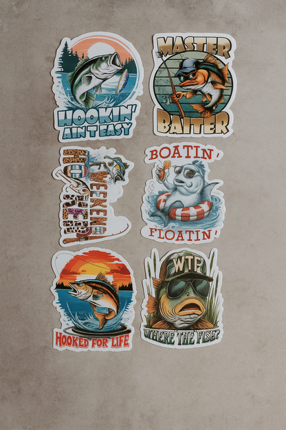 Vinyl Sticker Bundle - Hooked on Fishing