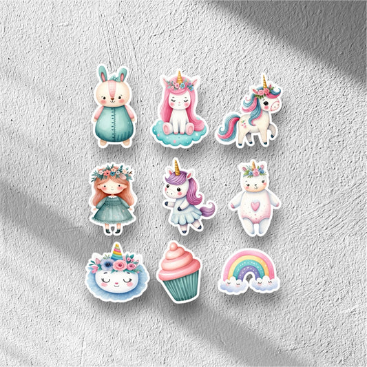 Vinyl Sticker Bundle - Unicorns & Rainbows