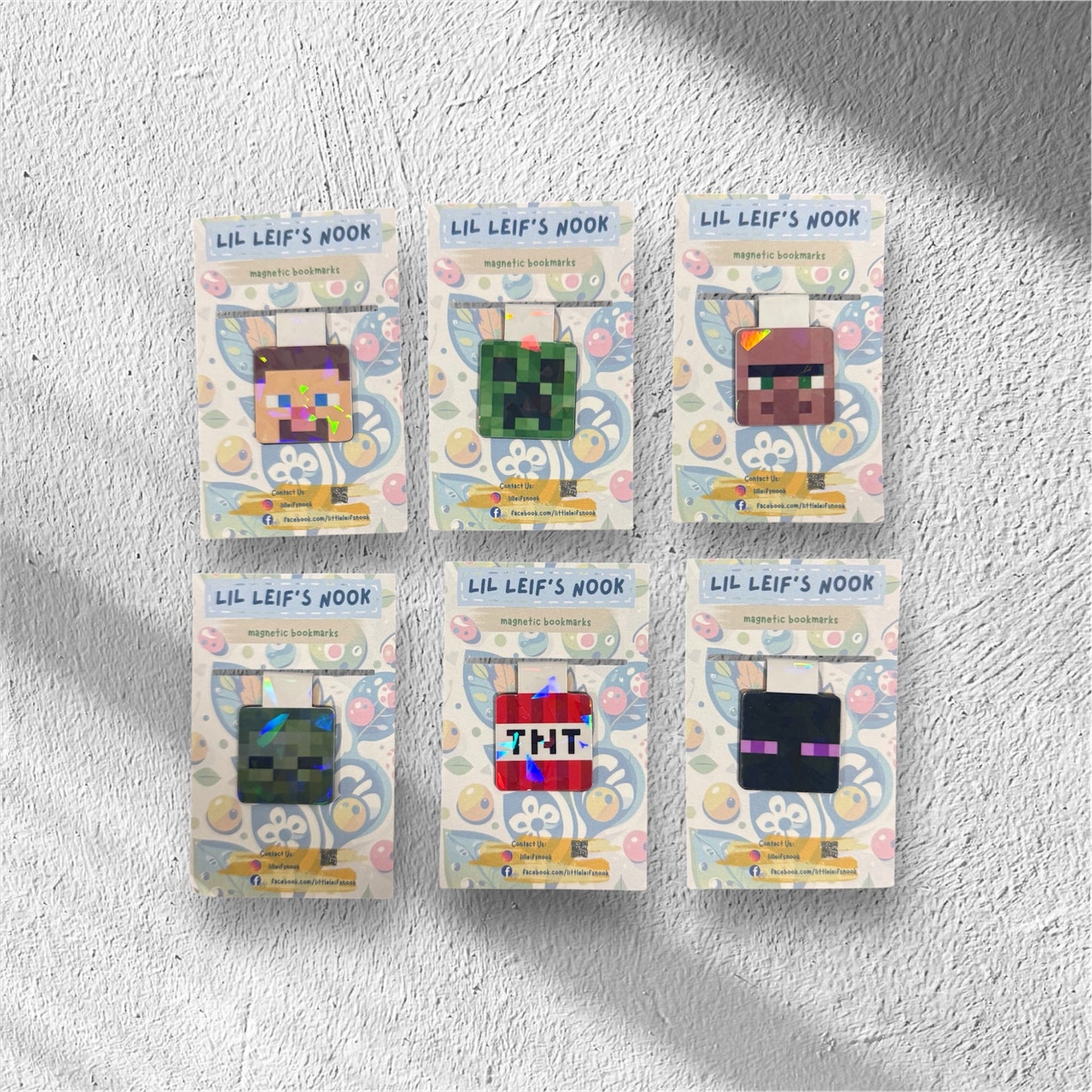 Magnetic Bookmarks for Little Readers (Small) - Minecraft