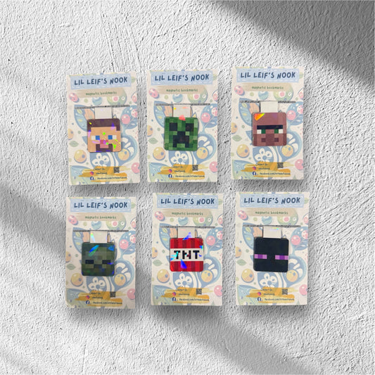 Magnetic Bookmarks for Little Readers (Small) - Minecraft