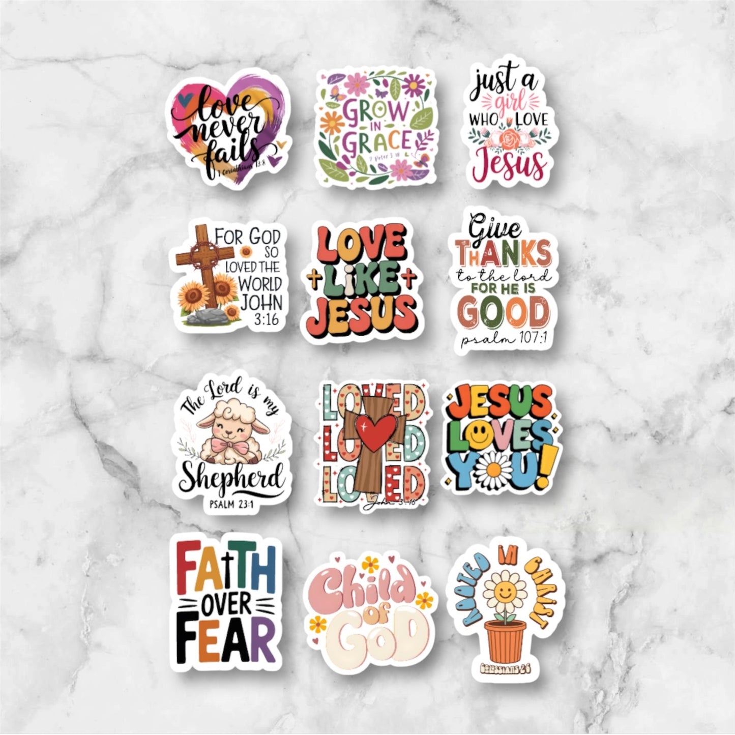 Faithful Expressions Waterproof Vinyl Sticker